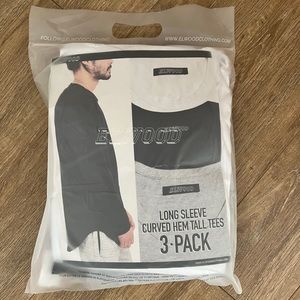 Elwood Long Sleeve Curved Hem Tall Tees *discontinued style*
